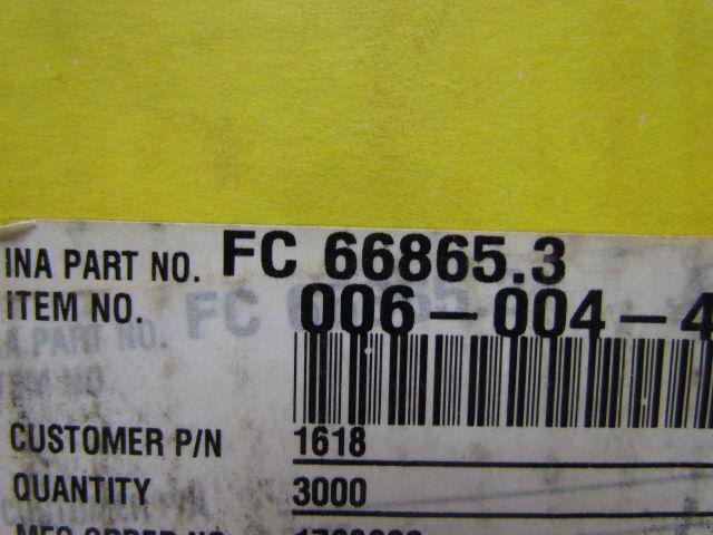 INA FC 66865.3 006-004-482 Roller Bearing 1/2" OD Box of 2700pcs