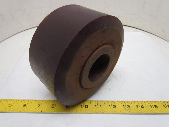 Tire 569 STD Polyurethane Smooth Hard Rubber Load Wheel 6" OD 1.93" 49mm Bore
