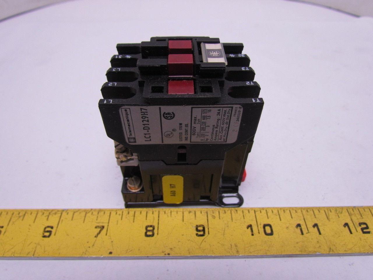 Telemecanique LC1-D129H7 LC1-D129K Magnetic AC Contactor 110-120V Coil
