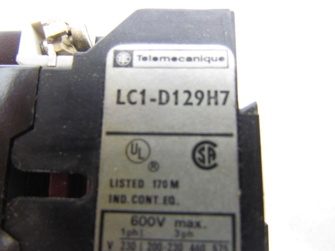 Telemecanique LC1-D129H7 LC1-D129K Magnetic AC Contactor 110-120V Coil