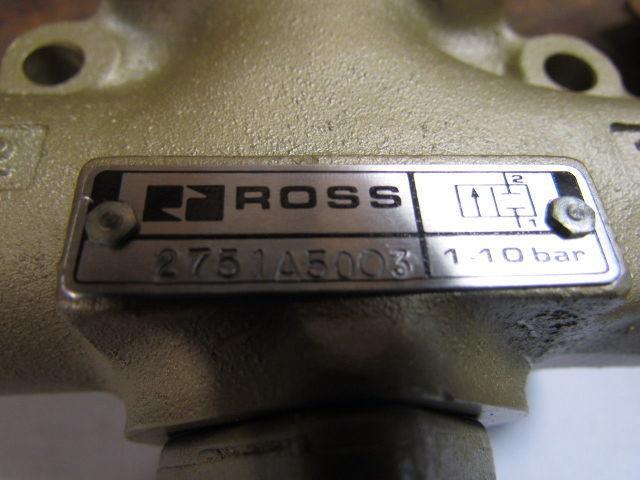 Ross 2751A5003 Inline Valve 2-Way Normally Closed 3/4" NPT NEW 1-10 Bar