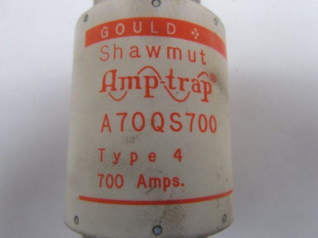 Gould Shawmut A70QS700 Amp-Trap Semiconductor Protection Fuse 700A Type 4