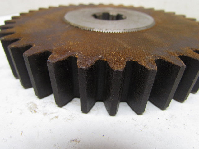 37T-C-3154M Phenolic Spur Gear 37T 6DP 20° 1" Face 6-1/2" OD Metal Spline Hub