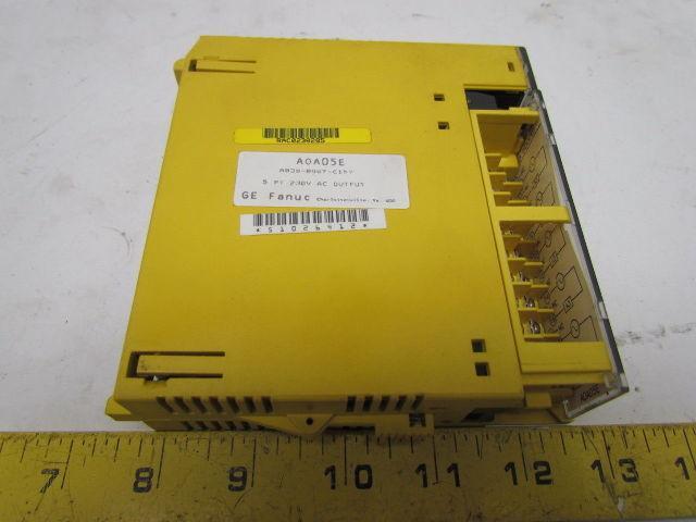 GE Fanuc A0A05E I/O Output Module 5Pt 230VAC Out A03B-0807-C157