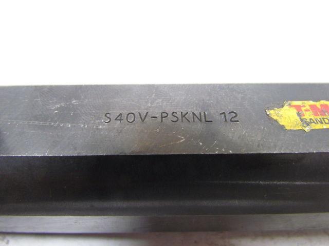 Sandvik S40V-PSKNL 12 Boring Bar Sq Insert Left Hand 1-1/2"Dia 11.75" OAL T-MaxP