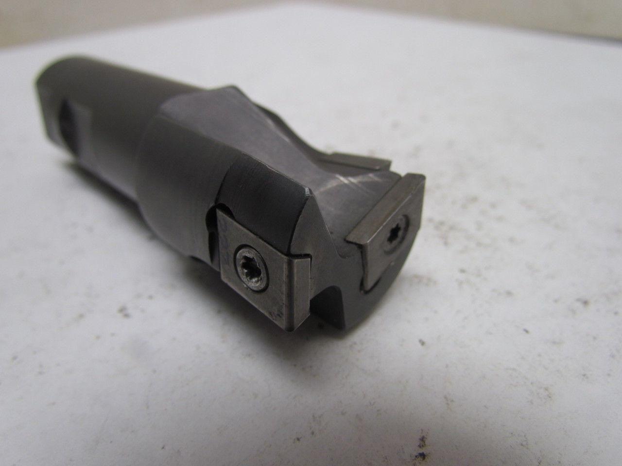 Ingersoll 16S1X1280R01 Max-I-Pex 1.25" End Mill Cutter 3-Insert 1" Shank Dia