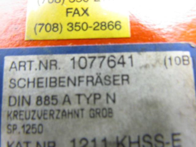 Fette 80x10x22mm Staggered Tooth Side Milling Cutter A80x10N Sp1250 KHSS-E 10B