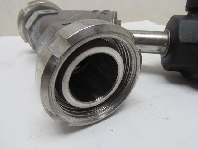 1-1/2"Angle Body Valve Bevel Seat Nut Galvanized/Stainless Piston Valve 2Way