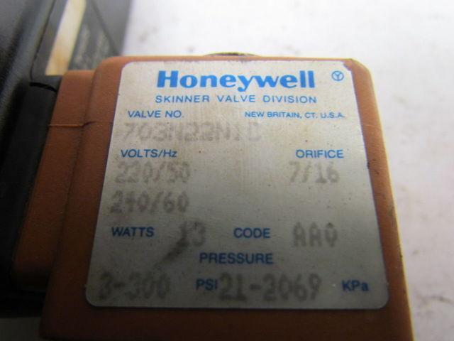 Honeywell 703N22N1C 2Way Timer Valve 7/16"Orifice 220/240VAC 0.5-45 Min 3-300PSI