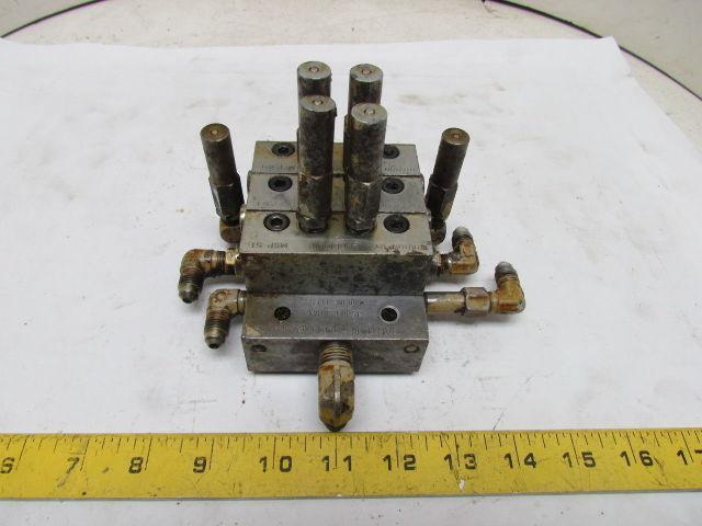 MSP-5T MSP-20T MSP-10T 3-Section Modular Divider Valve Block Assembly 3500 PSI