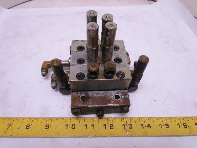 MSP-5T MSP-20T MSP-10T 3-Section Modular Divider Valve Block Assembly 3500 PSI