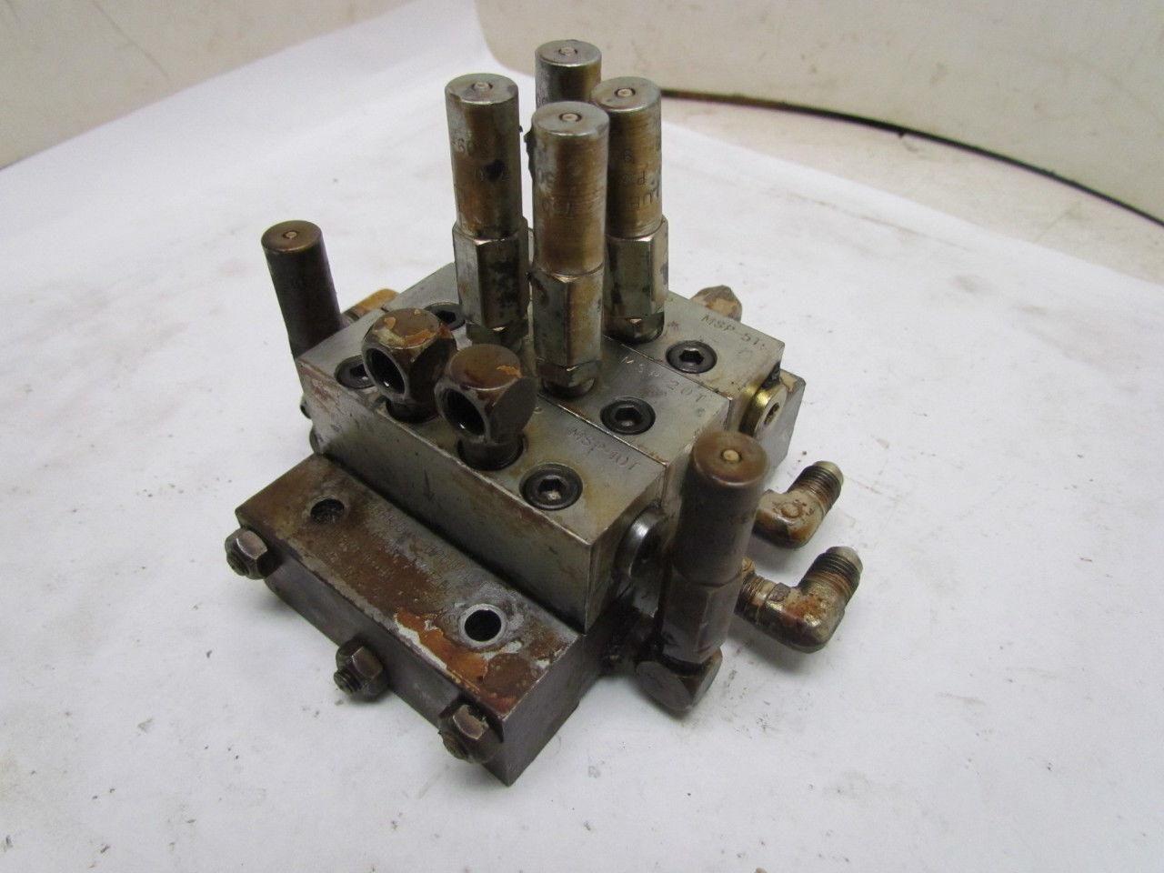 MSP-5T MSP-20T MSP-10T 3-Section Modular Divider Valve Block Assembly 3500 PSI