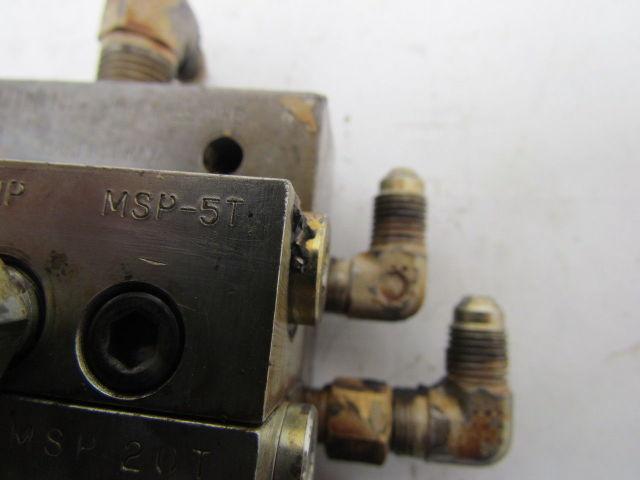 MSP-5T MSP-20T MSP-10T 3-Section Modular Divider Valve Block Assembly 3500 PSI