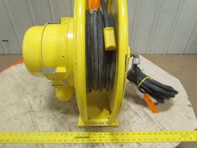 Aero-Motive Retractable Electric 12/3 Cable Reel 30' 110V Cord 20Amp 600V 3-Ring