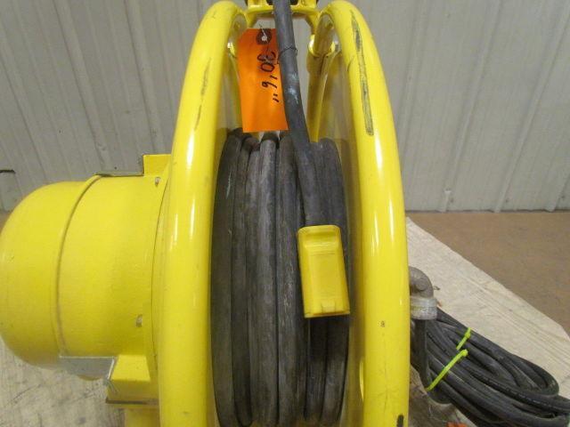 Aero-Motive Retractable Electric 12/3 Cable Reel 30' 110V Cord 20Amp 600V 3-Ring