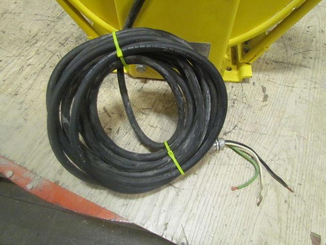Aero-Motive Retractable Electric 12/3 Cable Reel 30' 110V Cord 20Amp 600V 3-Ring