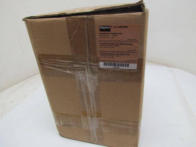 Dayton 4mtw8 Isolating transformer Rated Power 1500VA in 277V out 24V