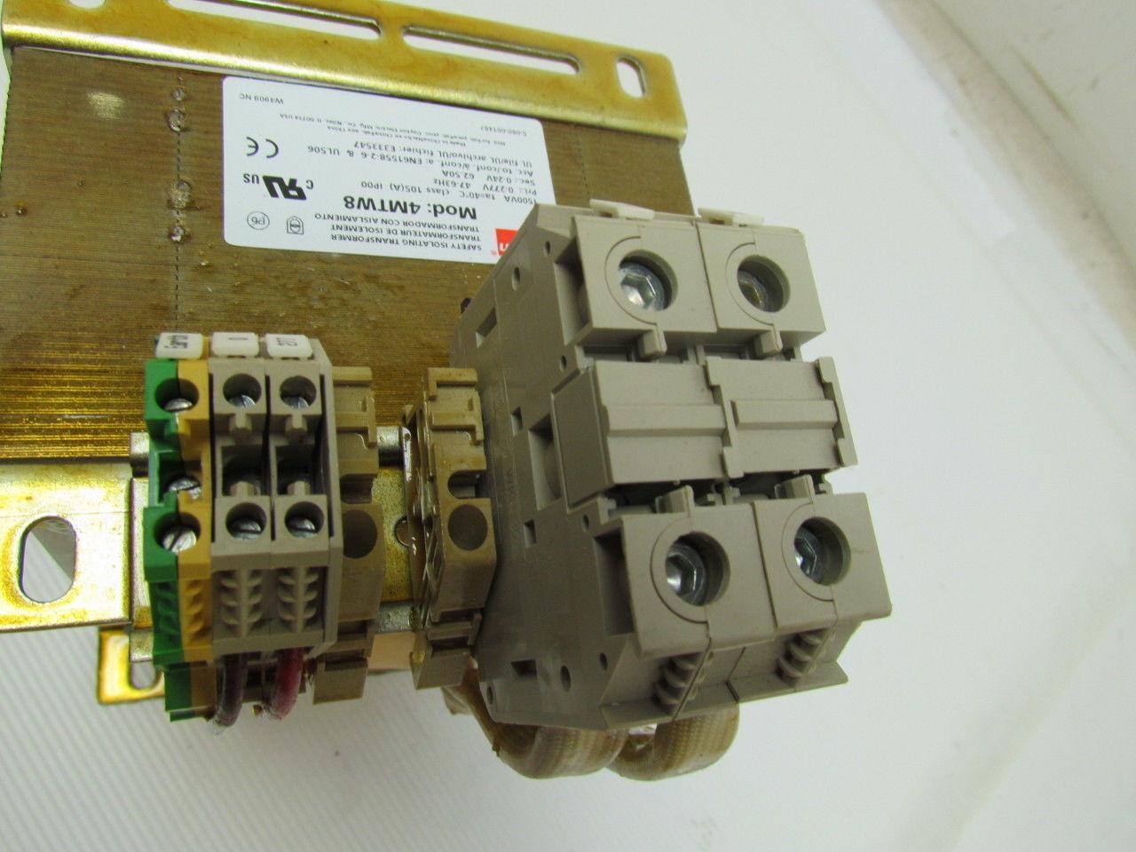 Dayton 4mtw8 Isolating transformer Rated Power 1500VA in 277V out 24V