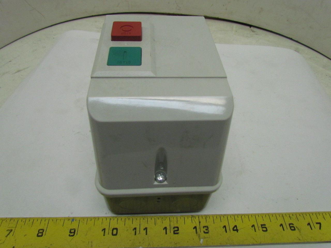 Dayton 2UXV8 IEC Contactor 120V 18A Nema 12 3P Start Stop Push Button Enclosure