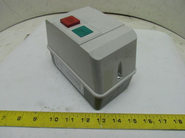 Dayton 2UXV8 IEC Contactor 120V 18A Nema 12 3P Start Stop Push Button Enclosure