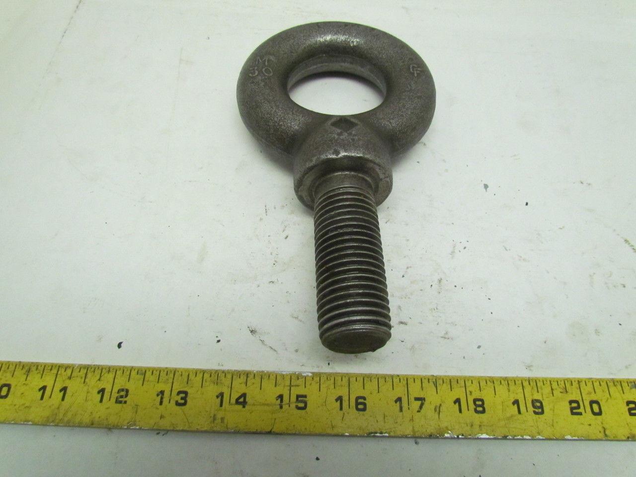 Eye Bolt Lifting w/Shoulder Drop Forge Carbon Steel M30X3.5 77mm Shank