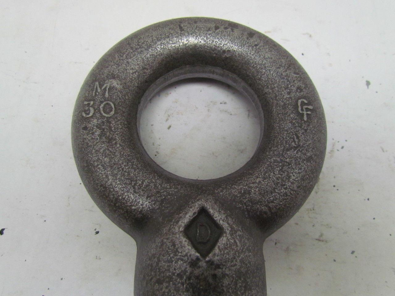 Eye Bolt Lifting w/Shoulder Drop Forge Carbon Steel M30X3.5 77mm Shank
