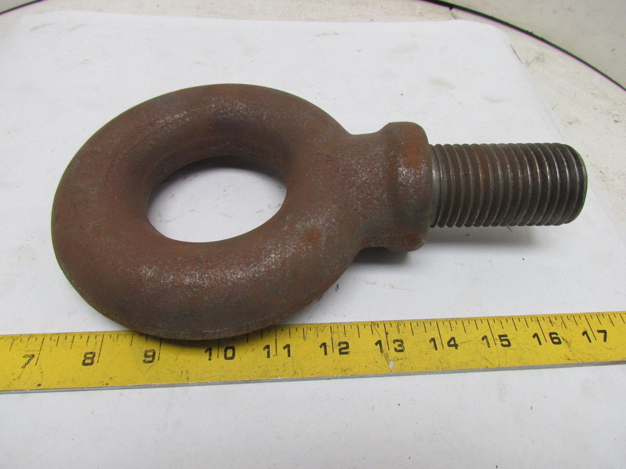 Eye Bolt M42x4.5mm Lifting w/Shoulder Drop Forge Carbon Steel Plain 76mm Shank