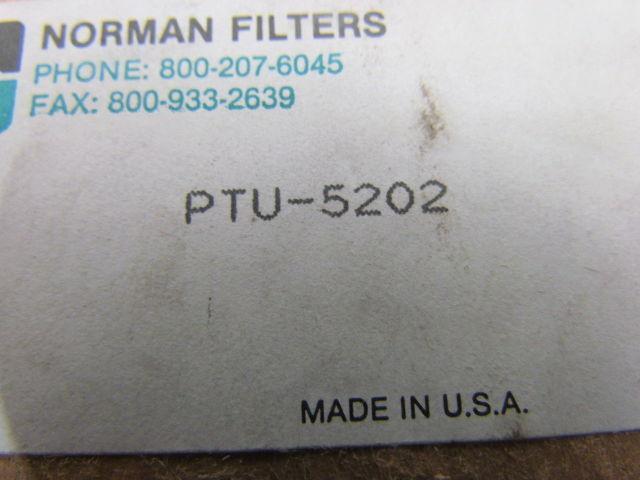 NORMAN Filter Co PTU-5202 Replacement Filter Element Hydraulic NEW