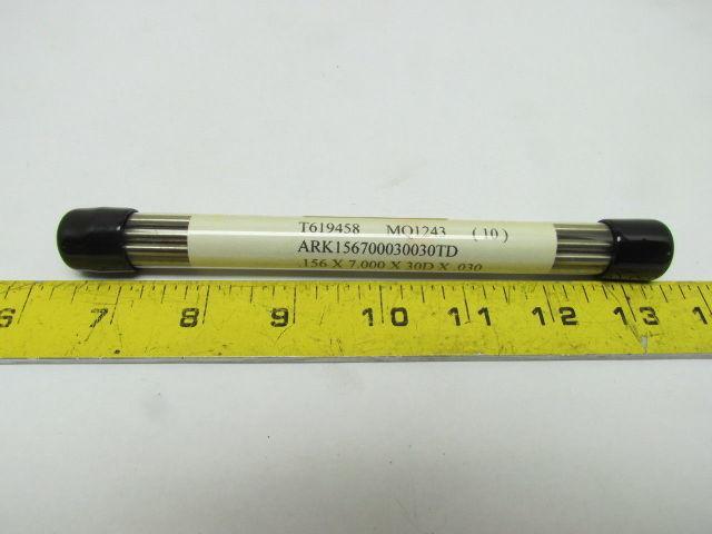 Tungsten Electrode Double Ended 2% Thoriated .156x7.000x30Dx.030 10pk 5/32x7"