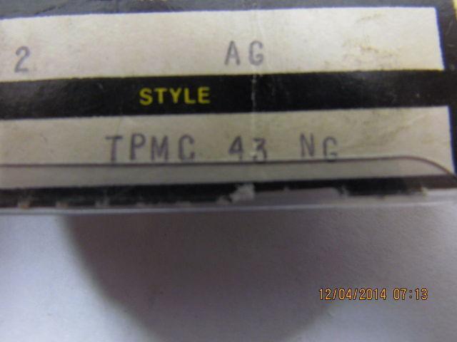Valenite TPMC 43NG TPMC43NG Carbide Insert Grade VC2 2 Boxes 8pcs
