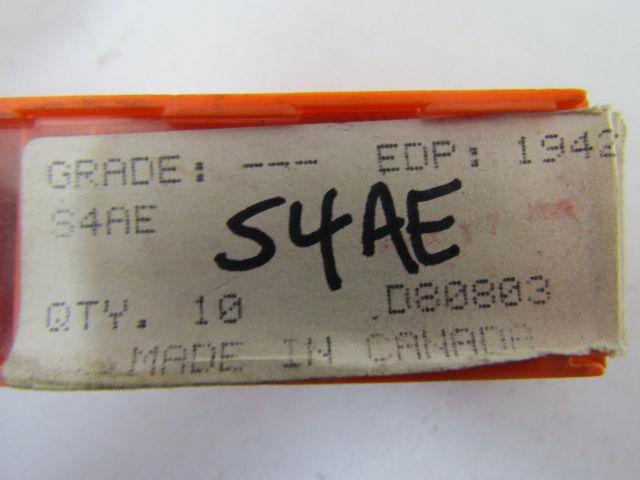 Carboloy S4AE EDP 19425 D80803 Carbide Insert Grade S4AE Box of 10pcs