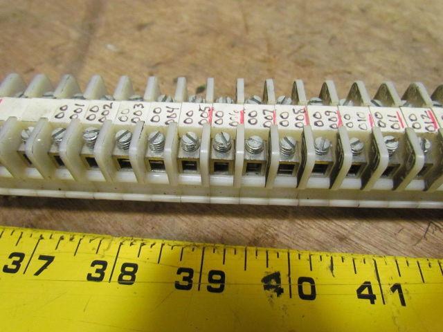A-B Allen Bradley Terminal Block Strip 7/8x58-1/2" DIN Rail 129 Blocks