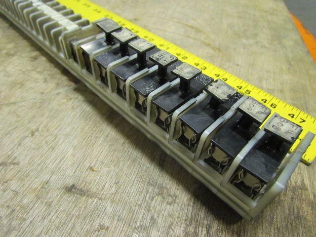 A-B Allen Bradley Terminal Block Strip 7/8x58-1/2" DIN Rail 129 Blocks