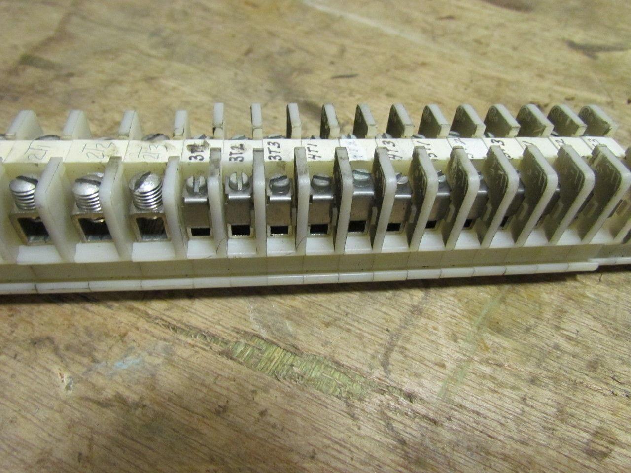 A-B Allen Bradley Terminal Block Strip 7/8x58-1/2" DIN Rail 129 Blocks