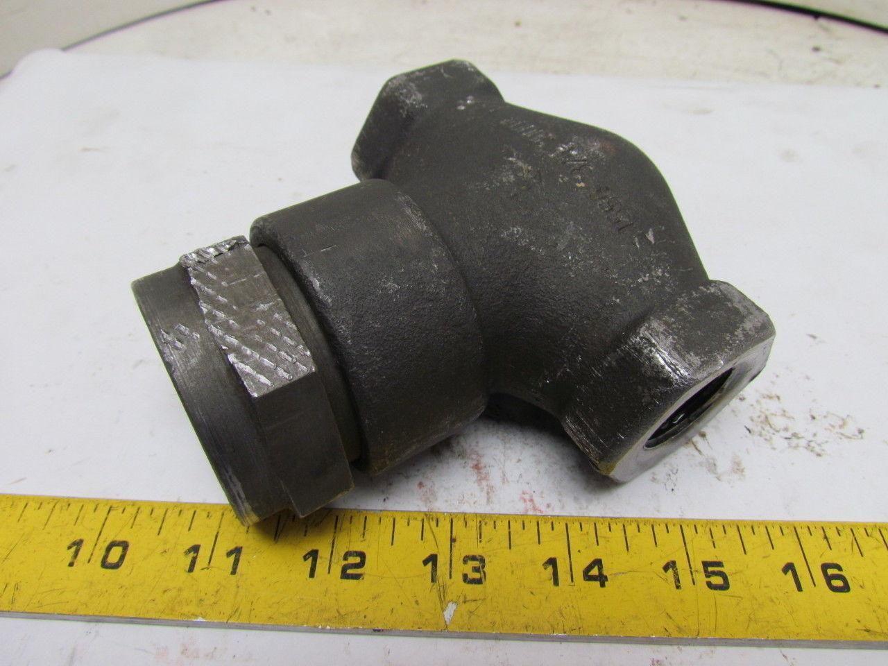 Henry Vogt 1554 E11698 REV3 Line Mount Hydraulic Check Valve 450F 30000WP 3/4npt
