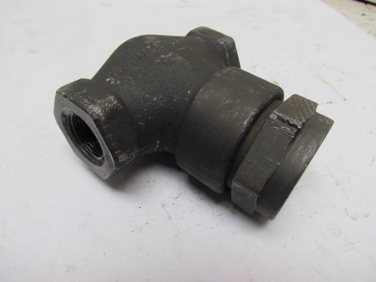 Henry Vogt 1554 E11698 REV3 Line Mount Hydraulic Check Valve 450F 30000WP 3/4npt