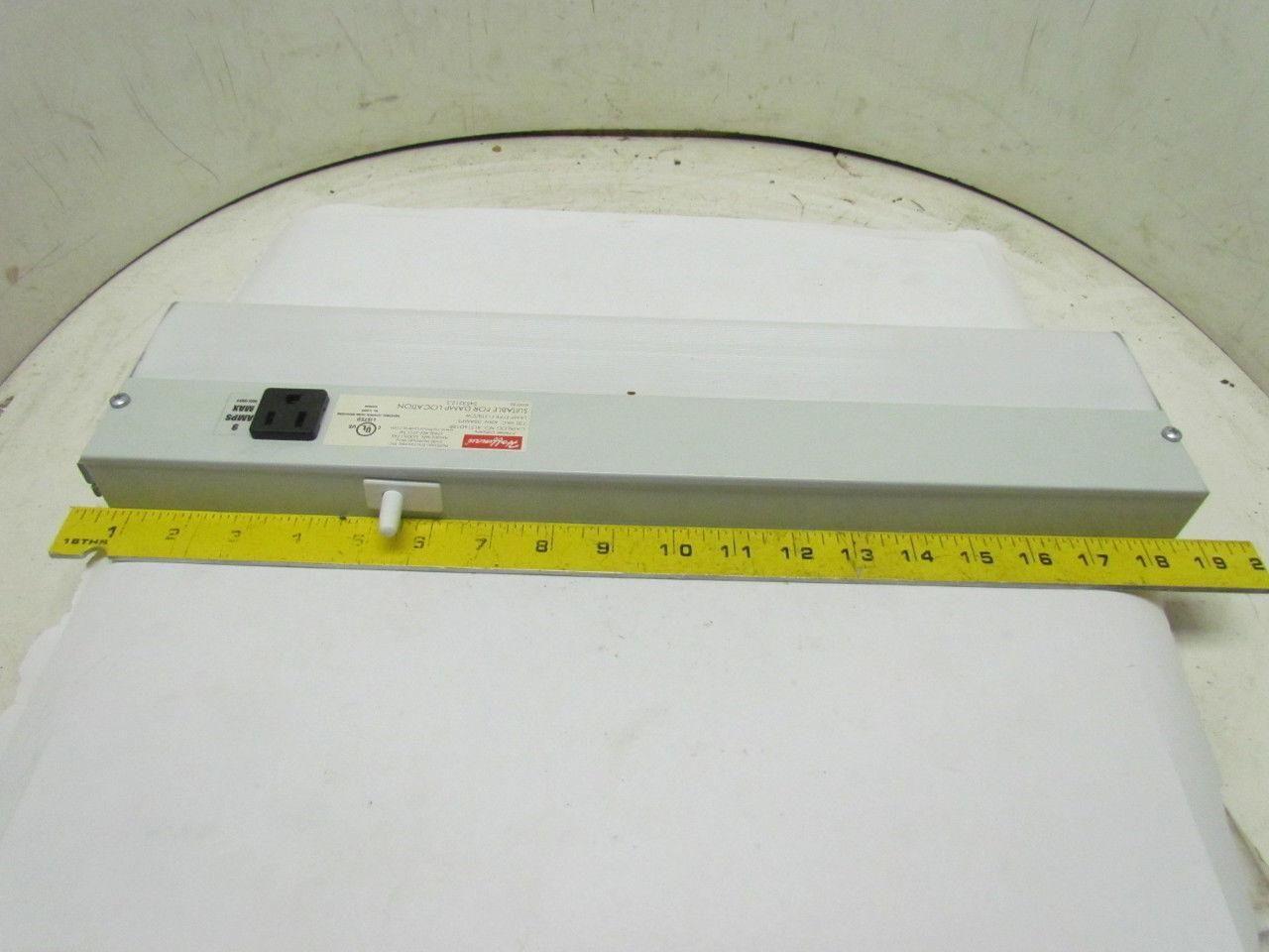 Hoffman ALF16D18R 18" 115V Damp Location Fluorescent Light Fixture No Brackets