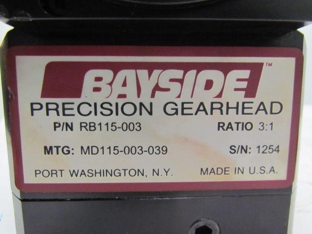 Bayside RB115-003 Right Angle Helical Percision Gearhead Speed Reducer 3:1 Ratio