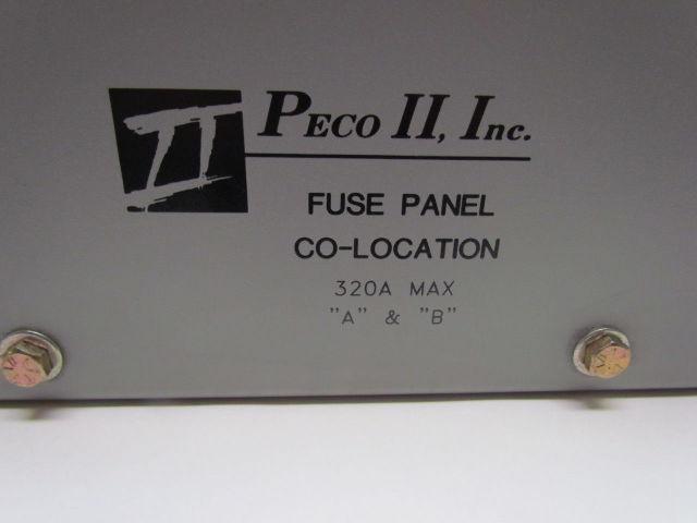 Peco II PBD 0301.01 TPL-BK Dual 200A Load Distribution Fuse Panel 320A Max 48VDC