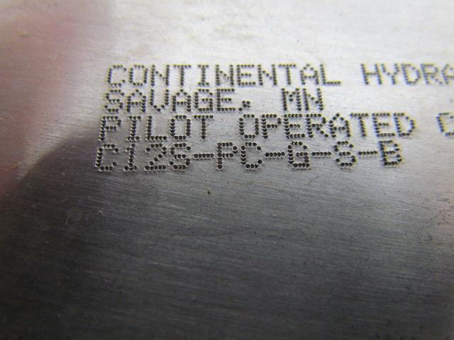 Continental C12S-PC-G-S-B Pilot Operated Check Valve