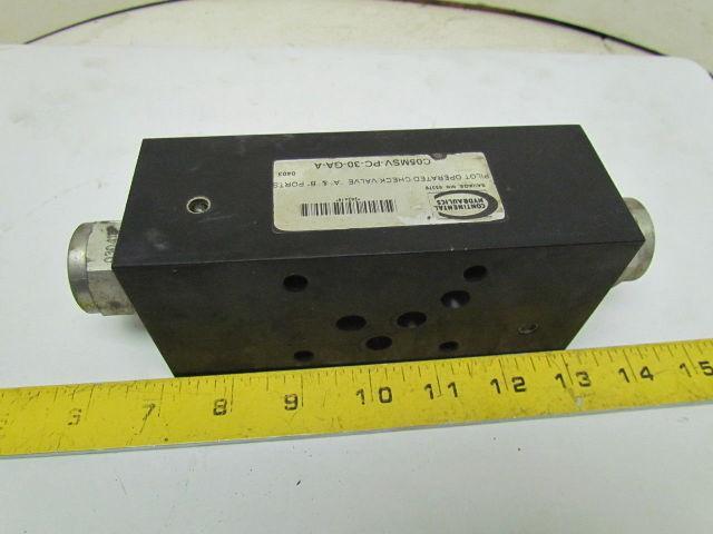 Continental C05MSV-PC-30-GA-A Pilot Operated Check Valve
