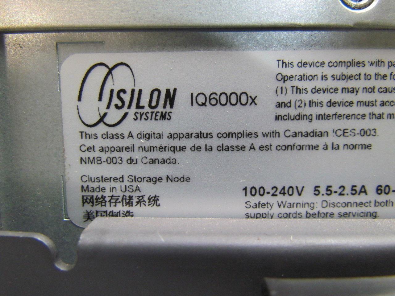 ISILON SYSTEMS IQ 6000X Server (Samsung 4GB Ram) Foxconn CPU