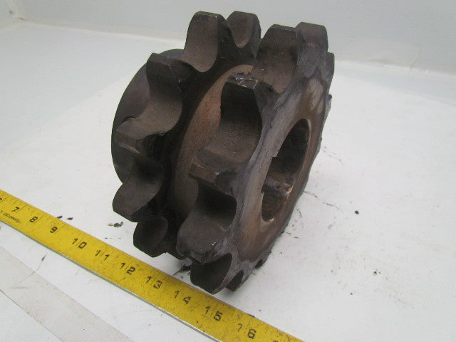 KANA 120-2B 13 Double Strand Sprocket 1.5" Pitch 13 Tooth 70mm Bore w/Key