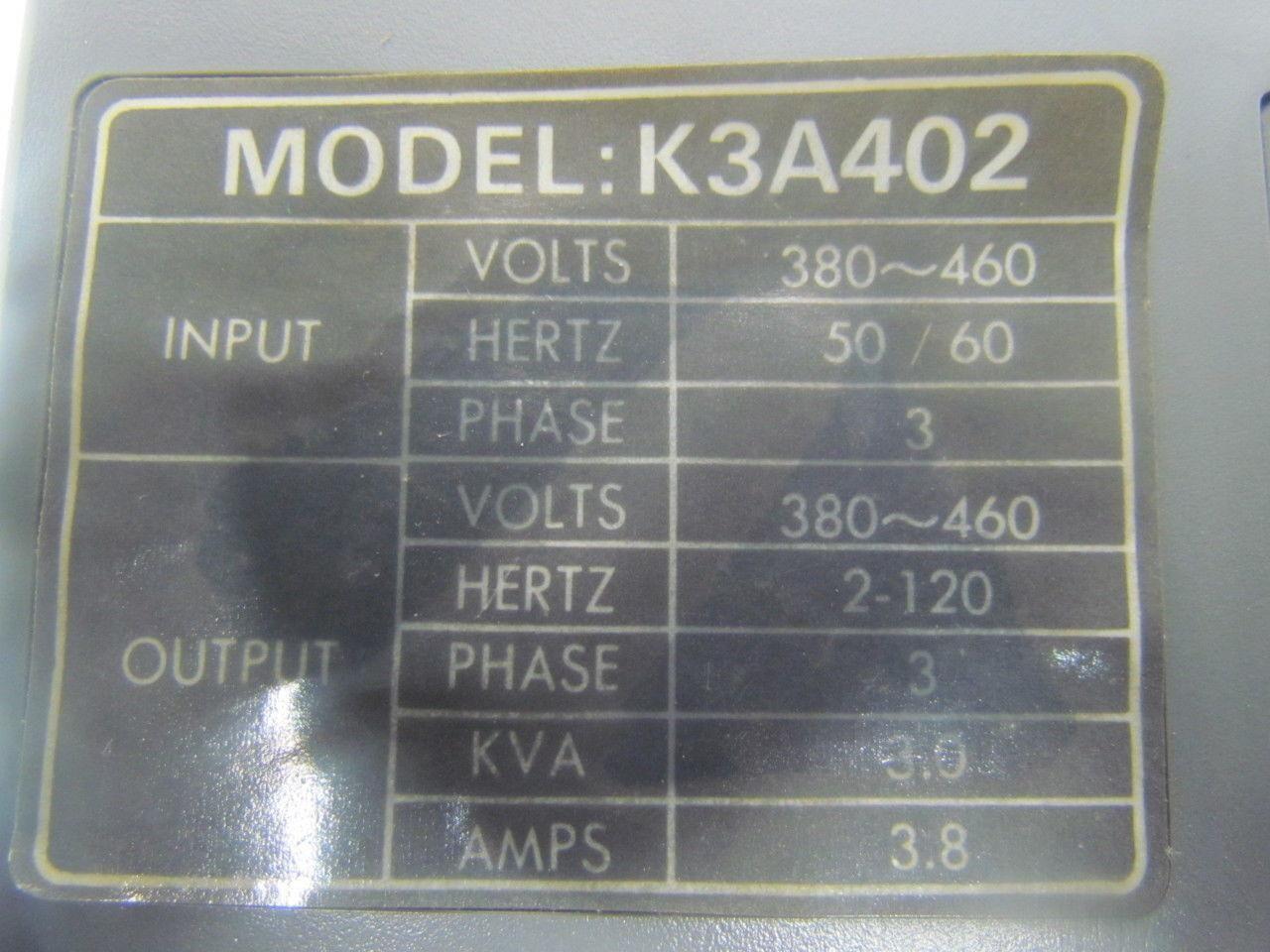 EMS Yaskawa K3A402 K3 Series EMS Adjustable Frequency AC Drive