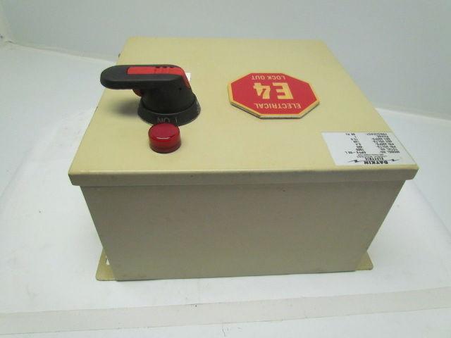 DayKin GPFS-03 L Transformer Disconnect Switch Enclosure 1500VA 480/120V 1Ph