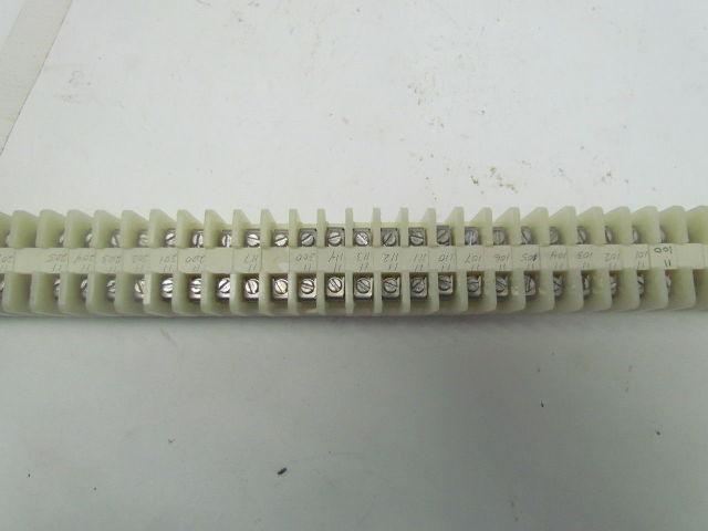 Allen-Bradley 1492 CA 65 Terminal Blocks With 2 End Pieces Mounted On Rail