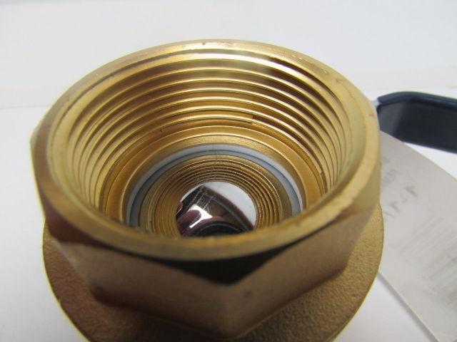 Nibco T-FP600A 1-1/4"Threaded Full Port Brass Ball Valve 250PSI 5G 125G Lot of 4