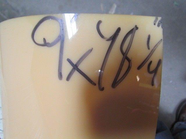 2-Sided Yellow Urethane/Plastic PVC Rubber Smooth Top Coated Conveyor Belt 48"