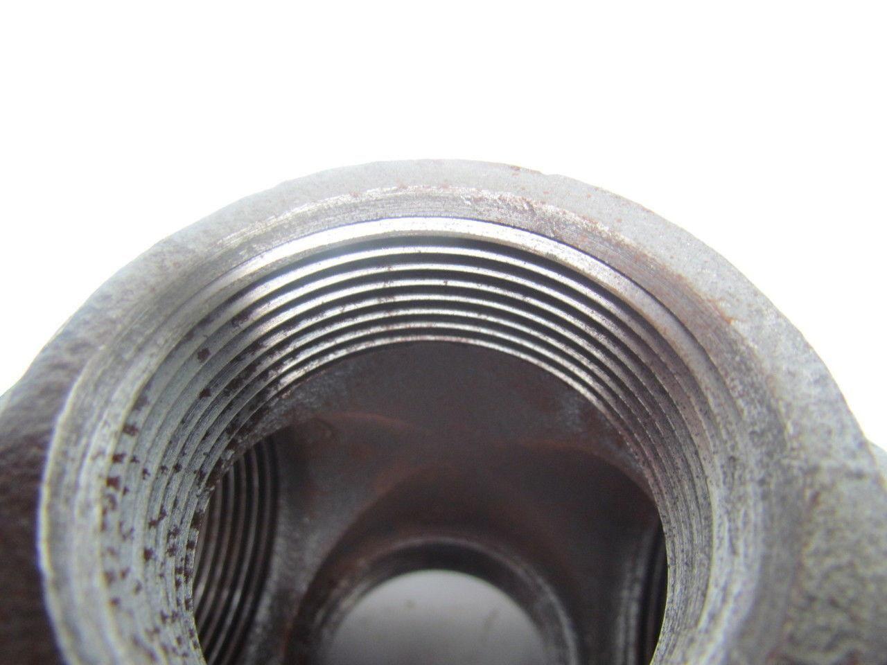 JP Ward 1-1/2"NPT Class 150 Malleable Iron Black Pipe Cross Fitting Lot of 7 USA