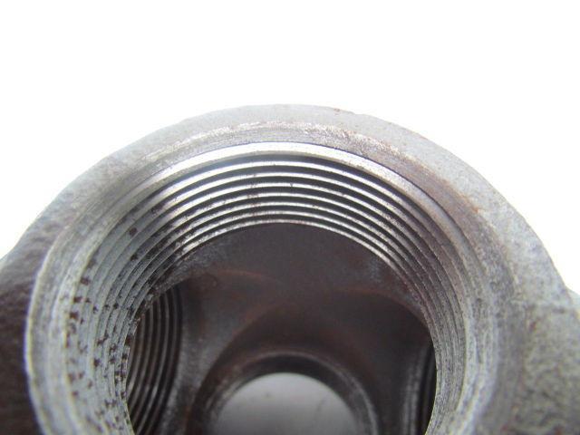JP Ward 1-1/2"NPT Class 150 Malleable Iron Black Pipe Cross Fitting Lot of 7 USA